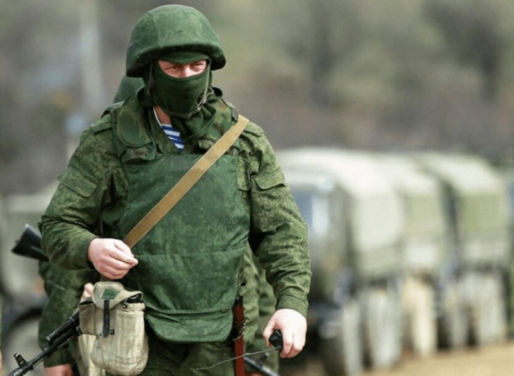 Russian troops in Kursk region