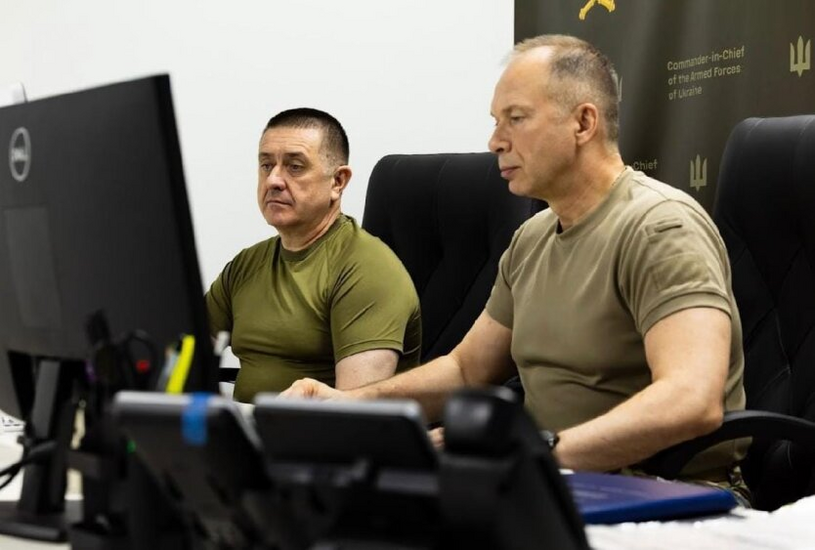 Fighters in training before deployment to the front