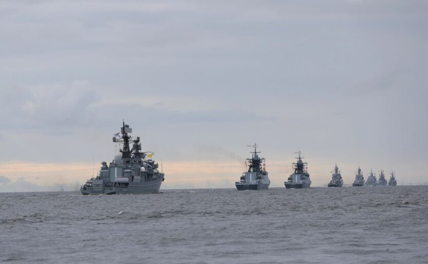 Image of enemy ships in the Black Sea