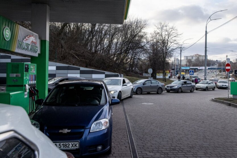 Gas station poster raises the cost of fuel