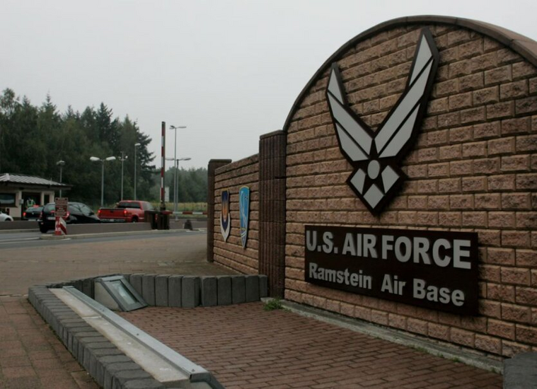 Military transports at Ramstein Air Base