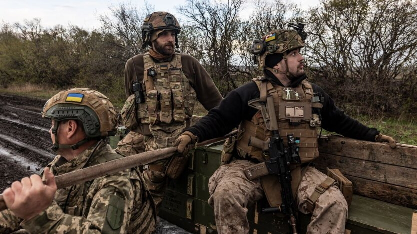 Ukrainian army brigade undergoing military exercises