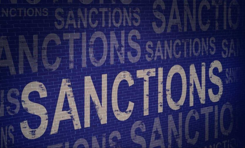 Graphic illustration of sanctions against Russia