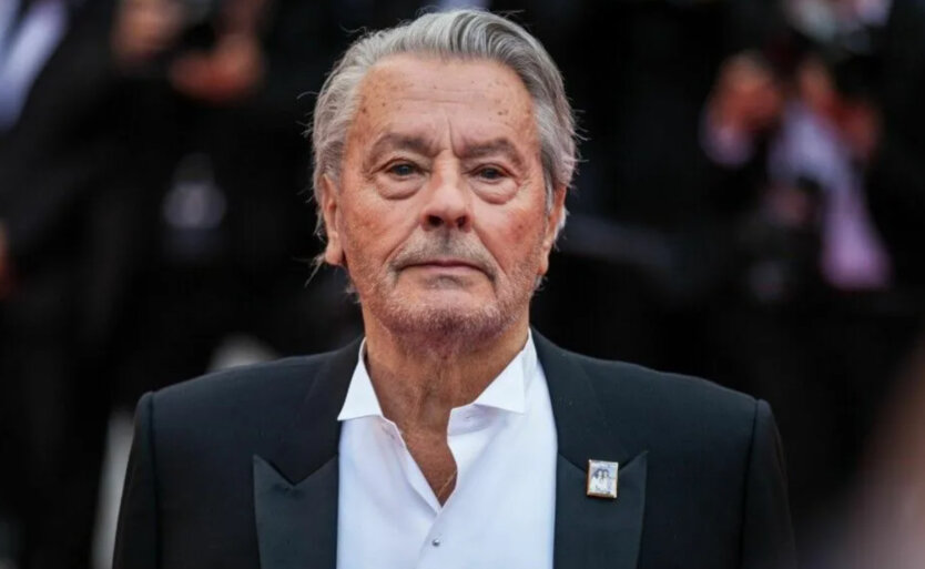 Photo of cinema legend Alain Delon