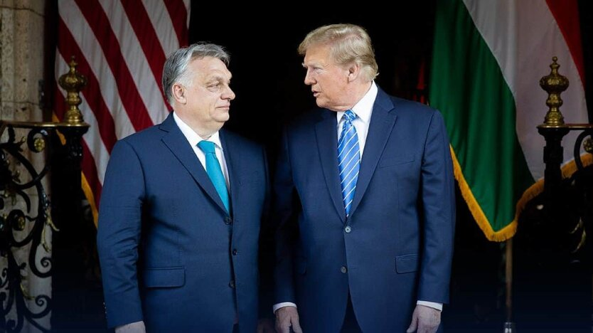 Orban and Trump in an embrace