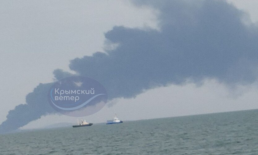 Explosion on a ferry in a Russian port