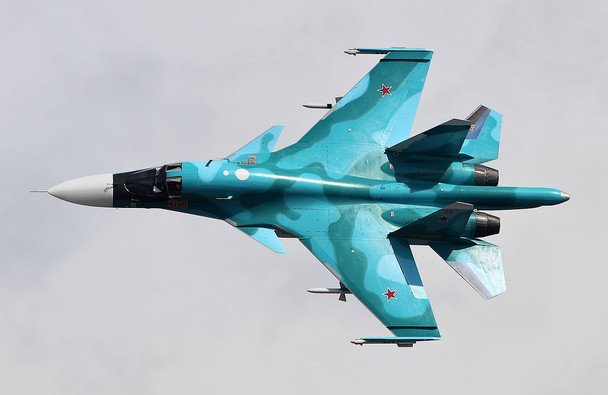 Збиті російські винищувачі Су-30 та Су-34