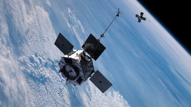 Спутник NASA упал в океан.
