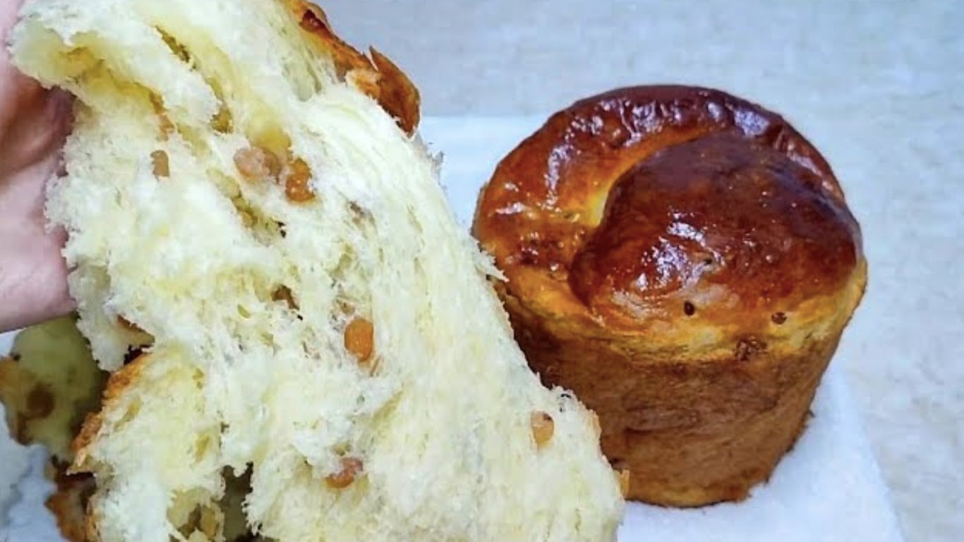 Babka wielkanocna 'Brioche': przepis na puszyste ciasto z rodzynkami