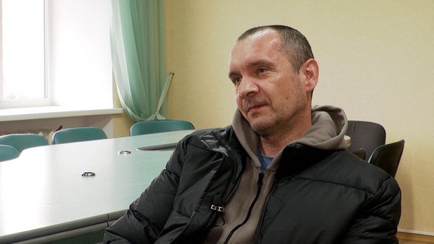 Освобожденный украинский воин из плена