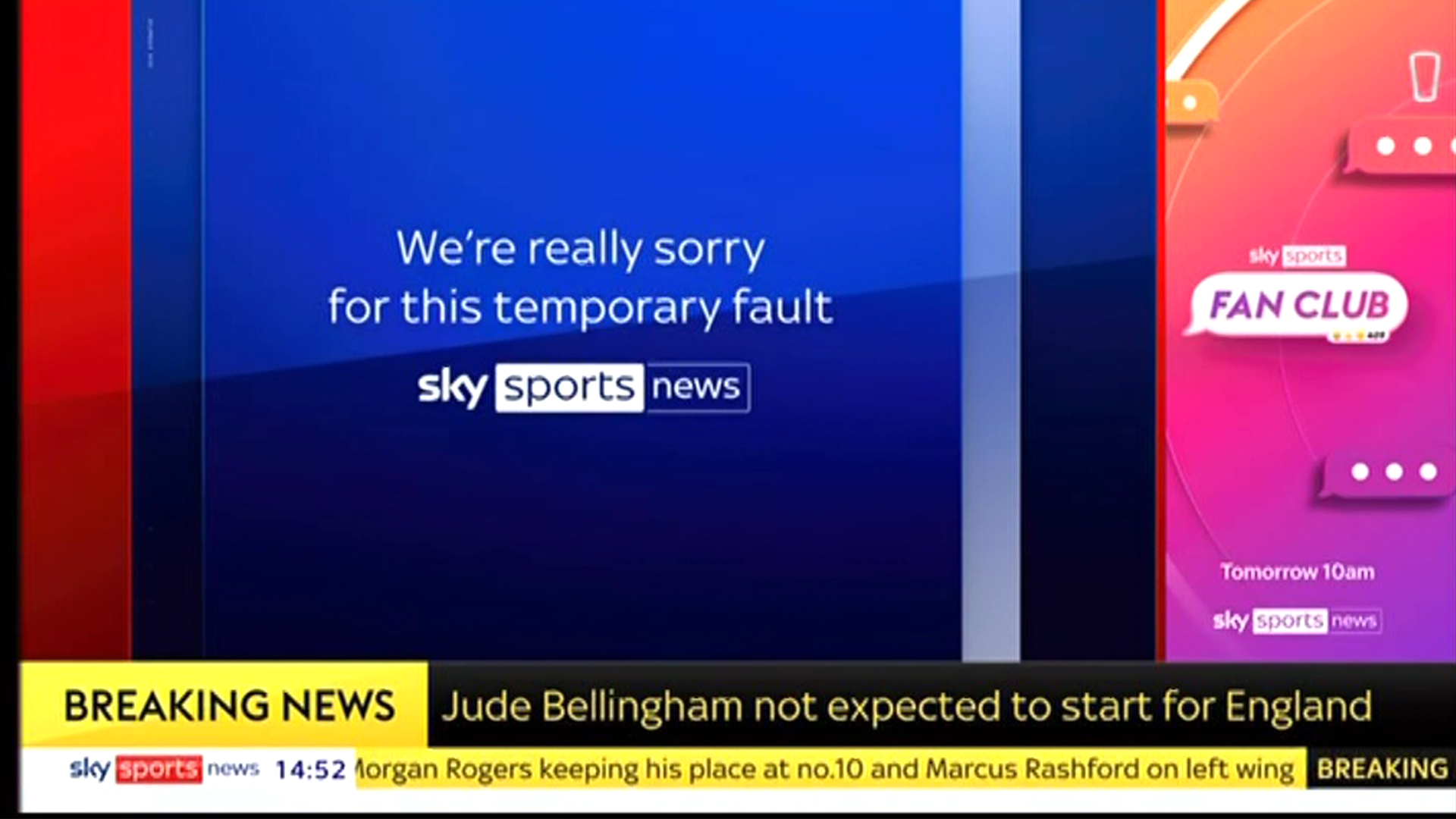Збої у ефірі Sky Sports під час жеребкування Кубка АФЛ: що сталося