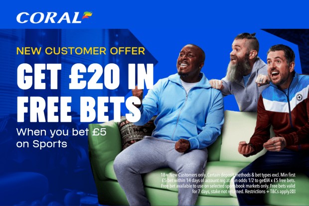 Coral offers £20 in free bets: how to get the bonus