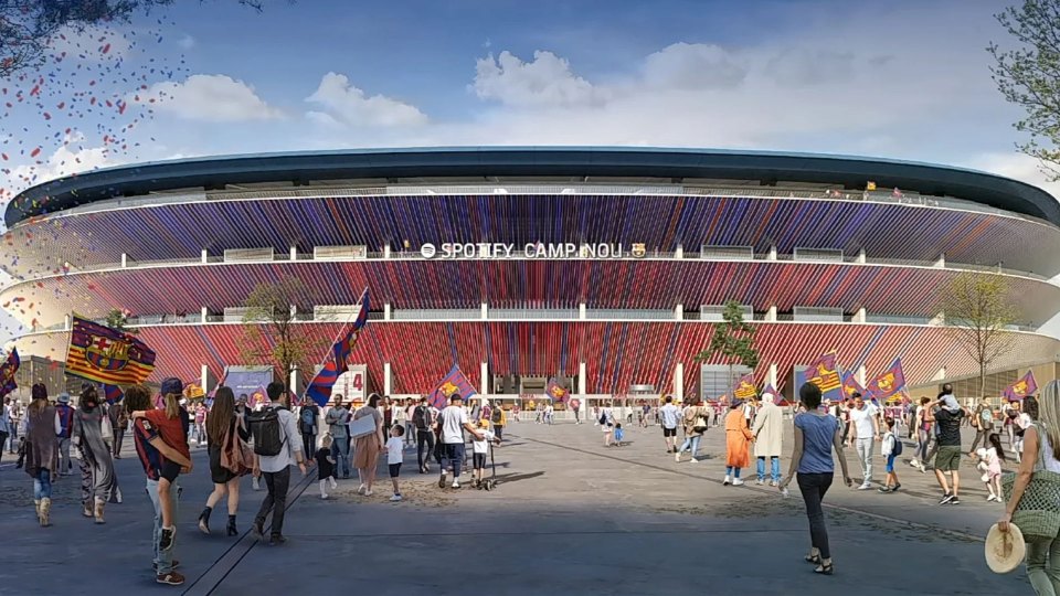 Barcelona baut eine einzigartige Dachkonstruktion für das Stadion: was wir wissen