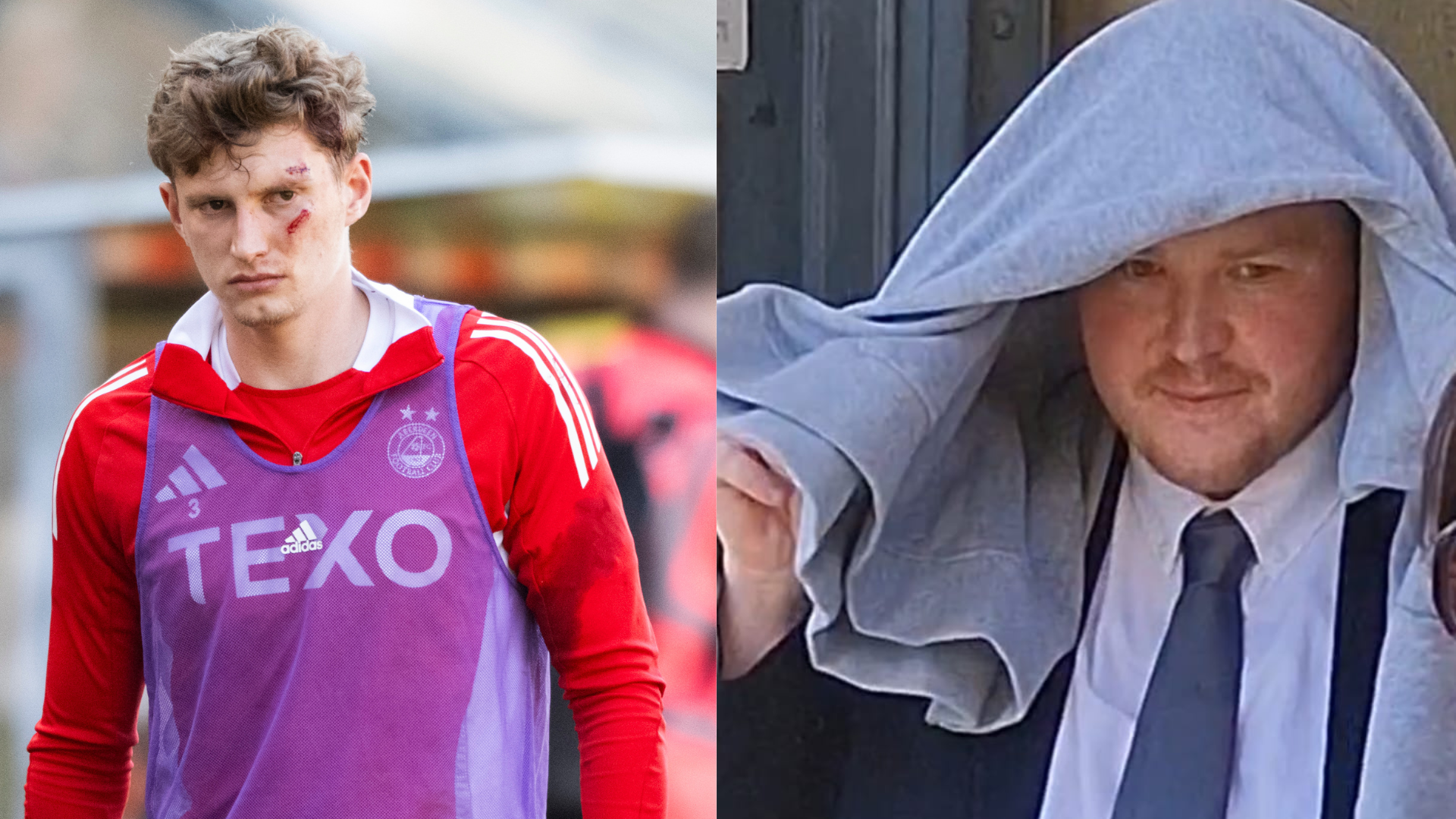 Kibic Aberdeen otrzymał 18 miesięcy więzienia za rzucenie siedzeniem w zawodnika