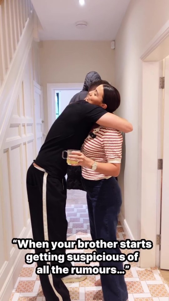 Lucy Mecklenburg jokingly reacted to rumors of a romance with Ryan Thomas' brother