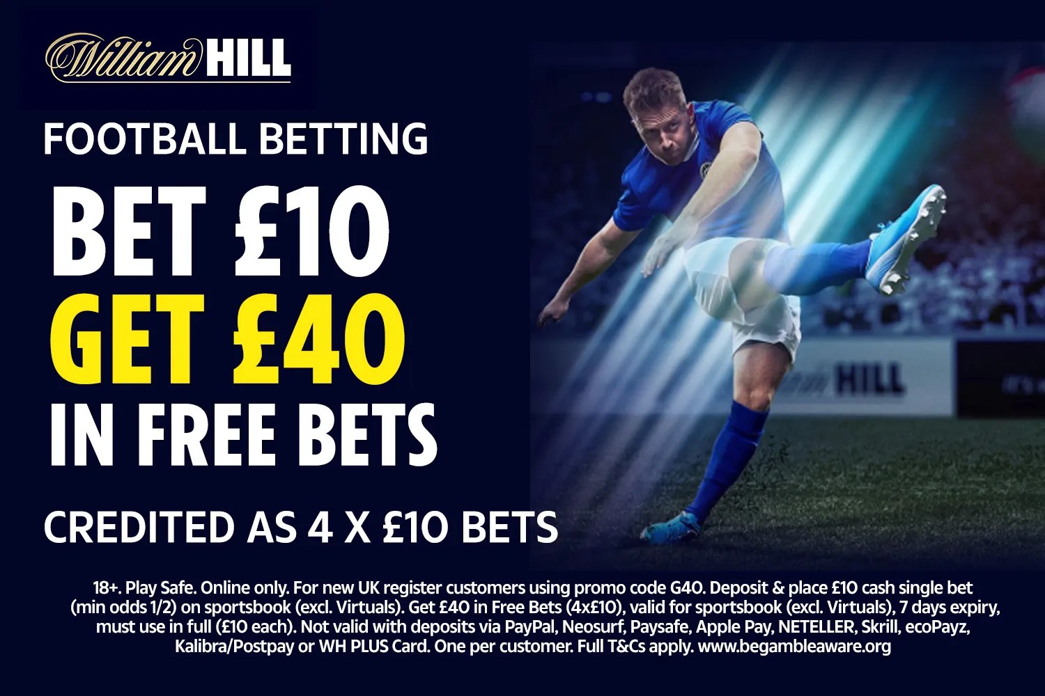 William Hill роздає £40 у фрібети: як отримати бонус новим гравцям