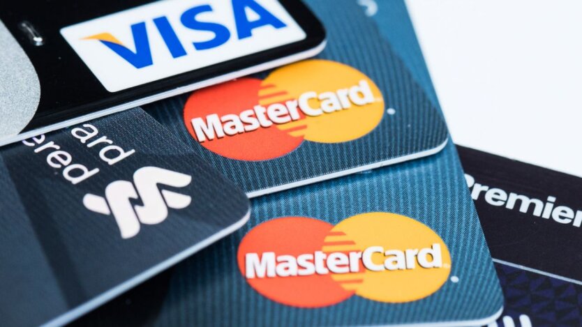 Зображення логотипів Visa та MasterCard