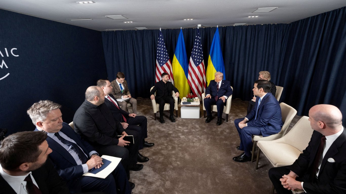 Зеленський на Давосі, зустріч з Трампом