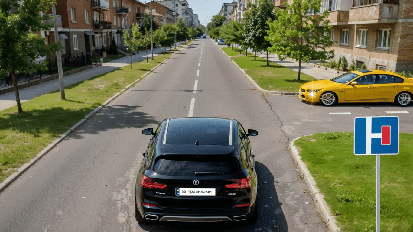 Правило правой руки на равнозначном перекрестке