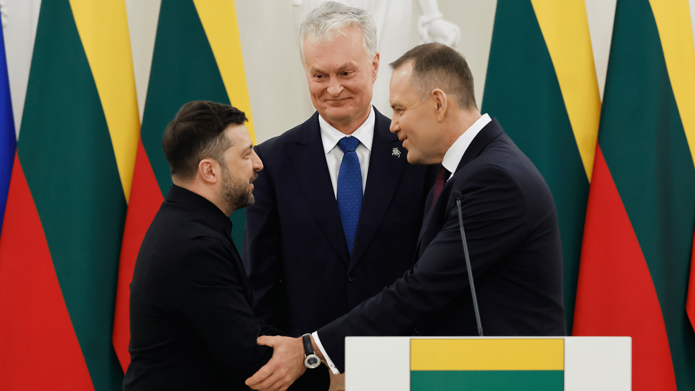 Зеленський на зустрічі у Вільнюсі