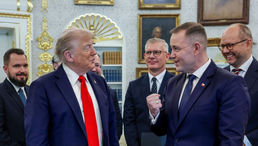 Навроцький і Трамп під час зустрічі