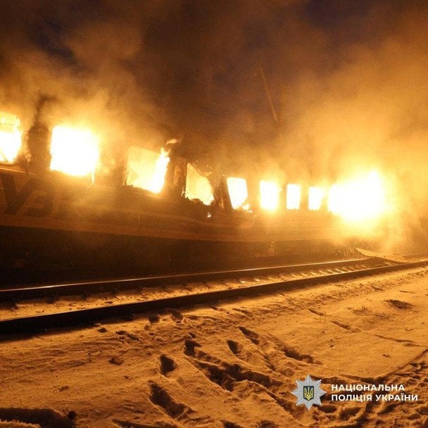 Постраждалий поїзд в Харківщині
