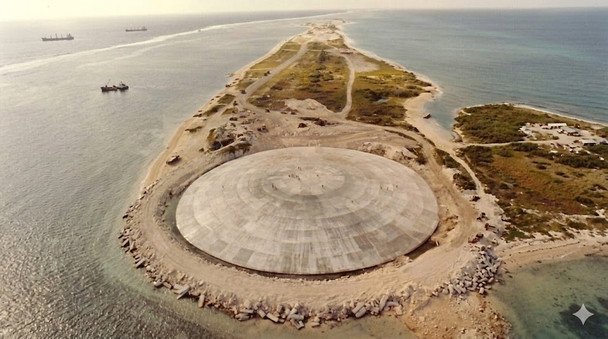 Разрушение купола с радиоактивными отходами