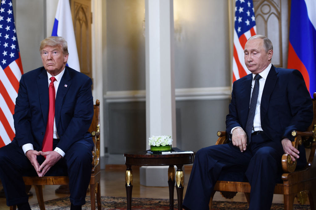 Трамп і Путін на саміті