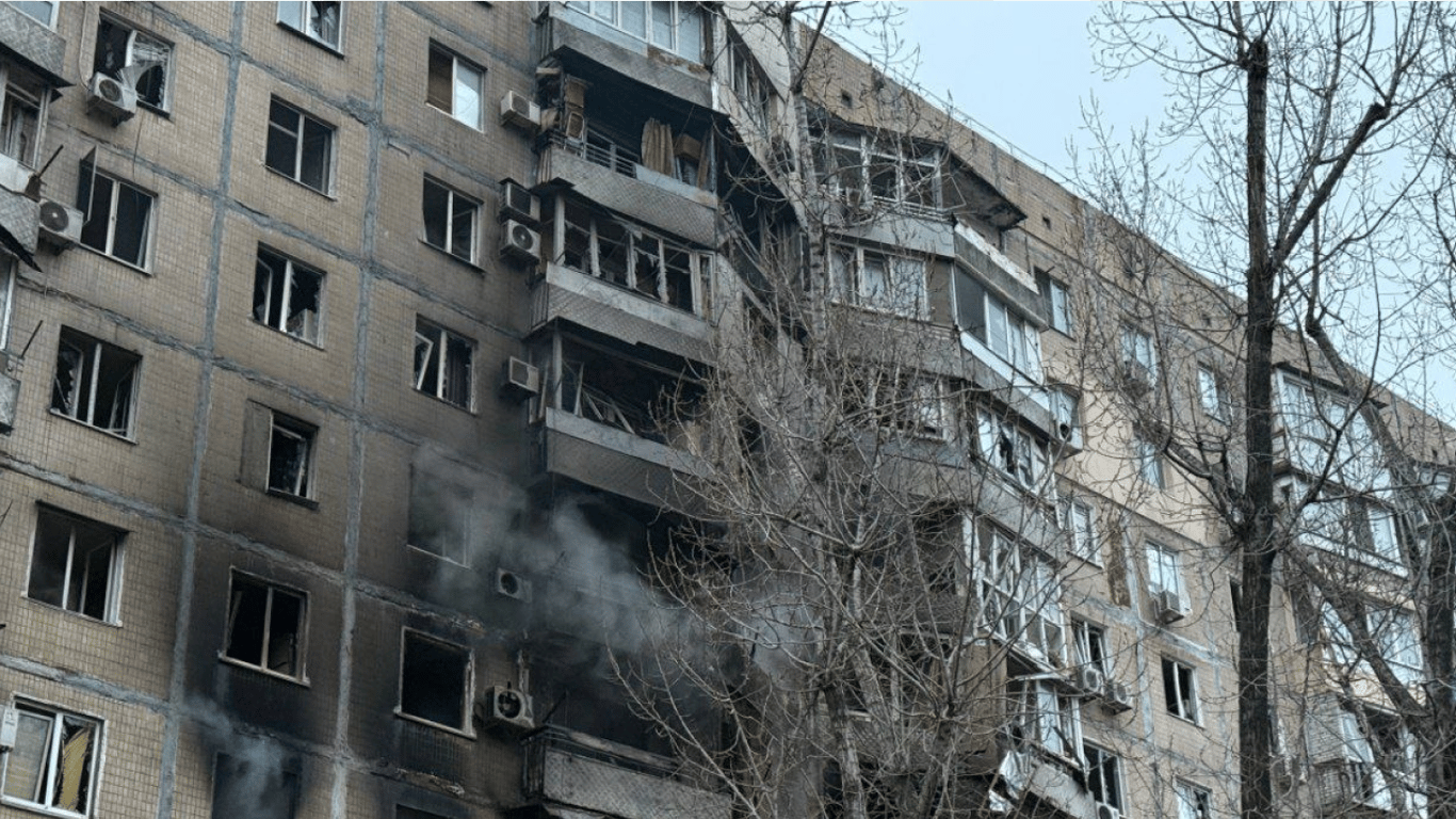 Последствия атаки дронов в Одессе
