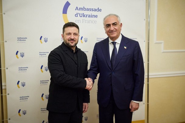 Зеленський і принц Ірану в Парижі