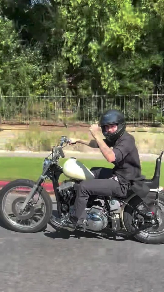 Brooklyn Beckham sparks concern with ‘dangerous’ driving as he rides motorbike just like dad David
