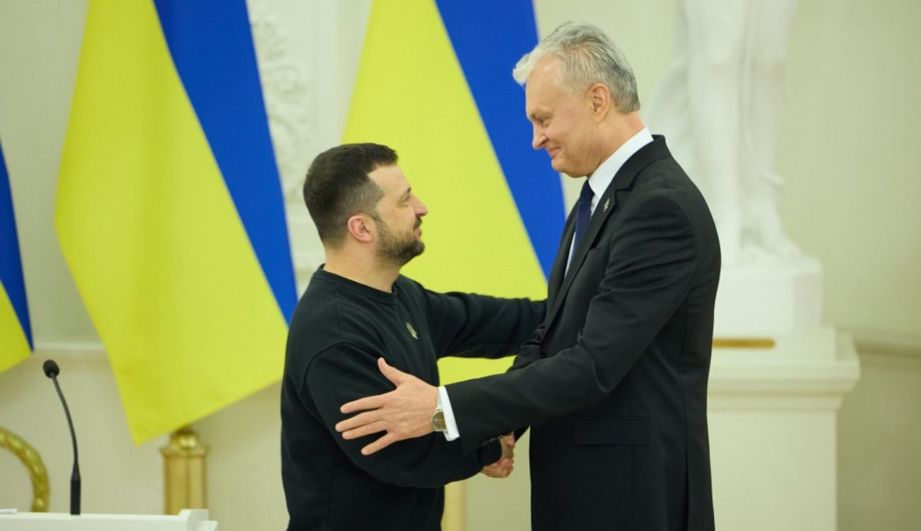 Зеленський і Науседа на зустрічі