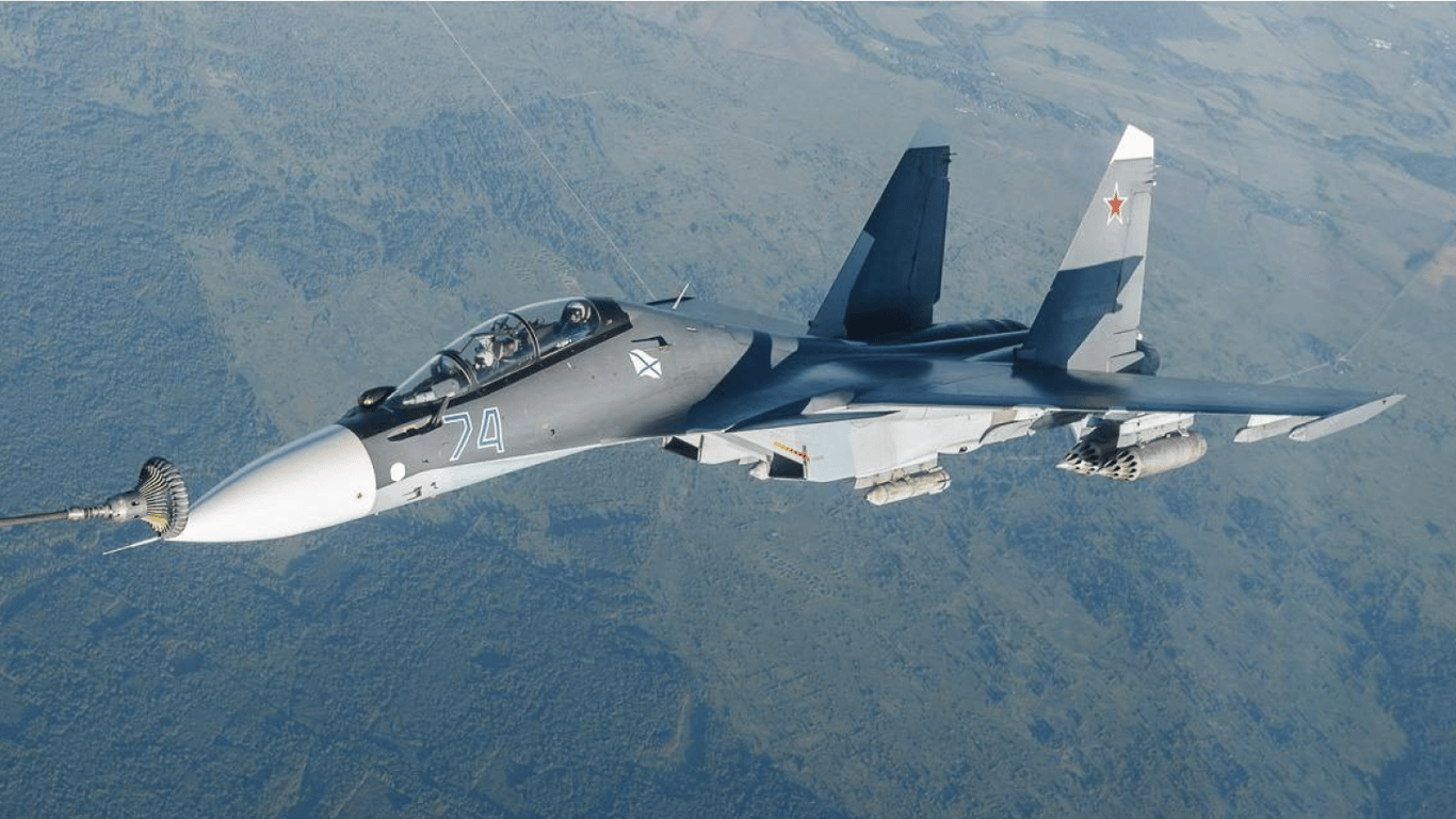 Збитий російський Су-30 біля Зміїного