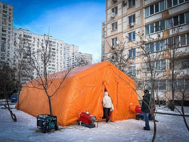 Палатки для обогрева в Киеве