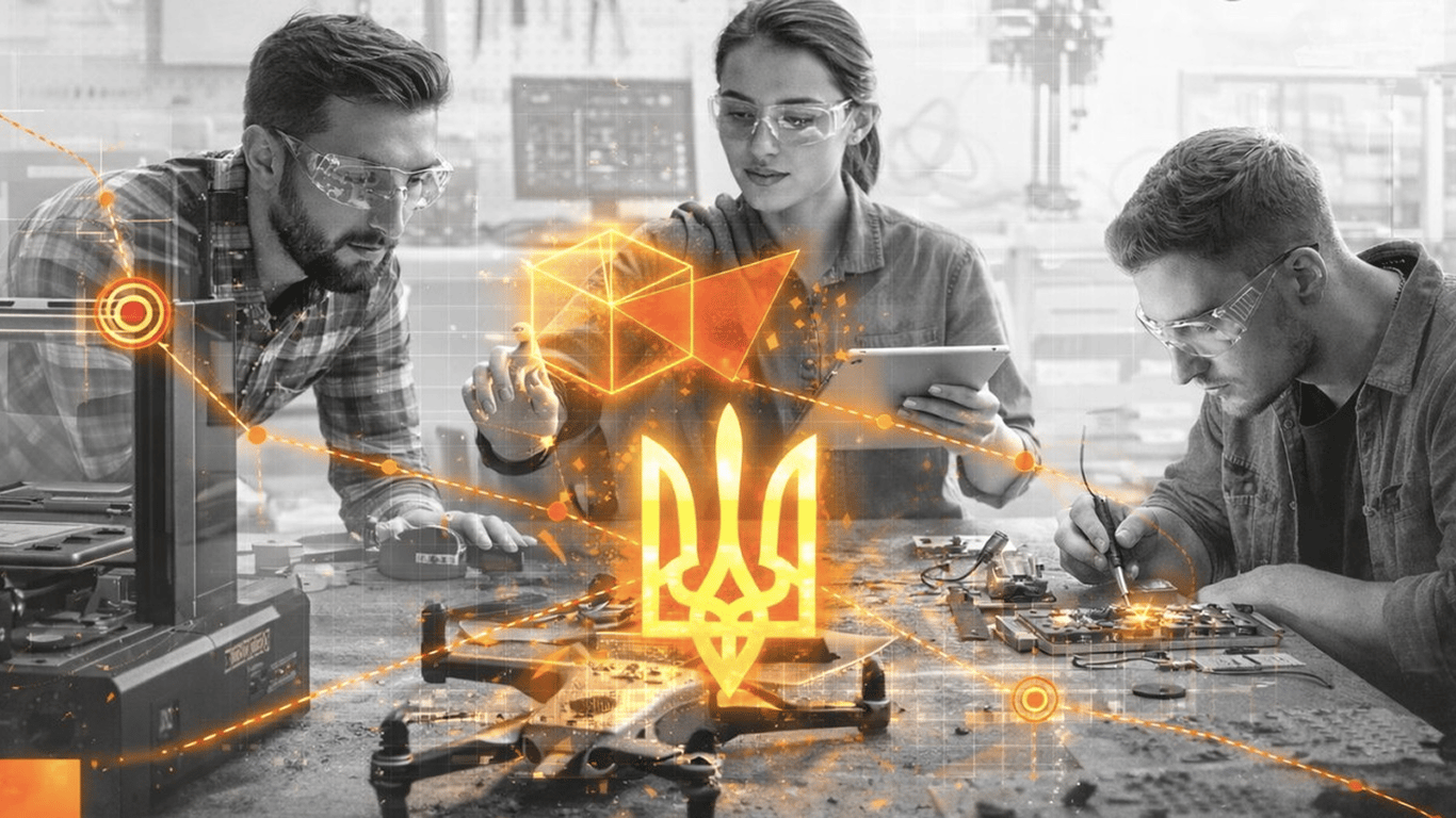 Студент работает в лаборатории FabLab