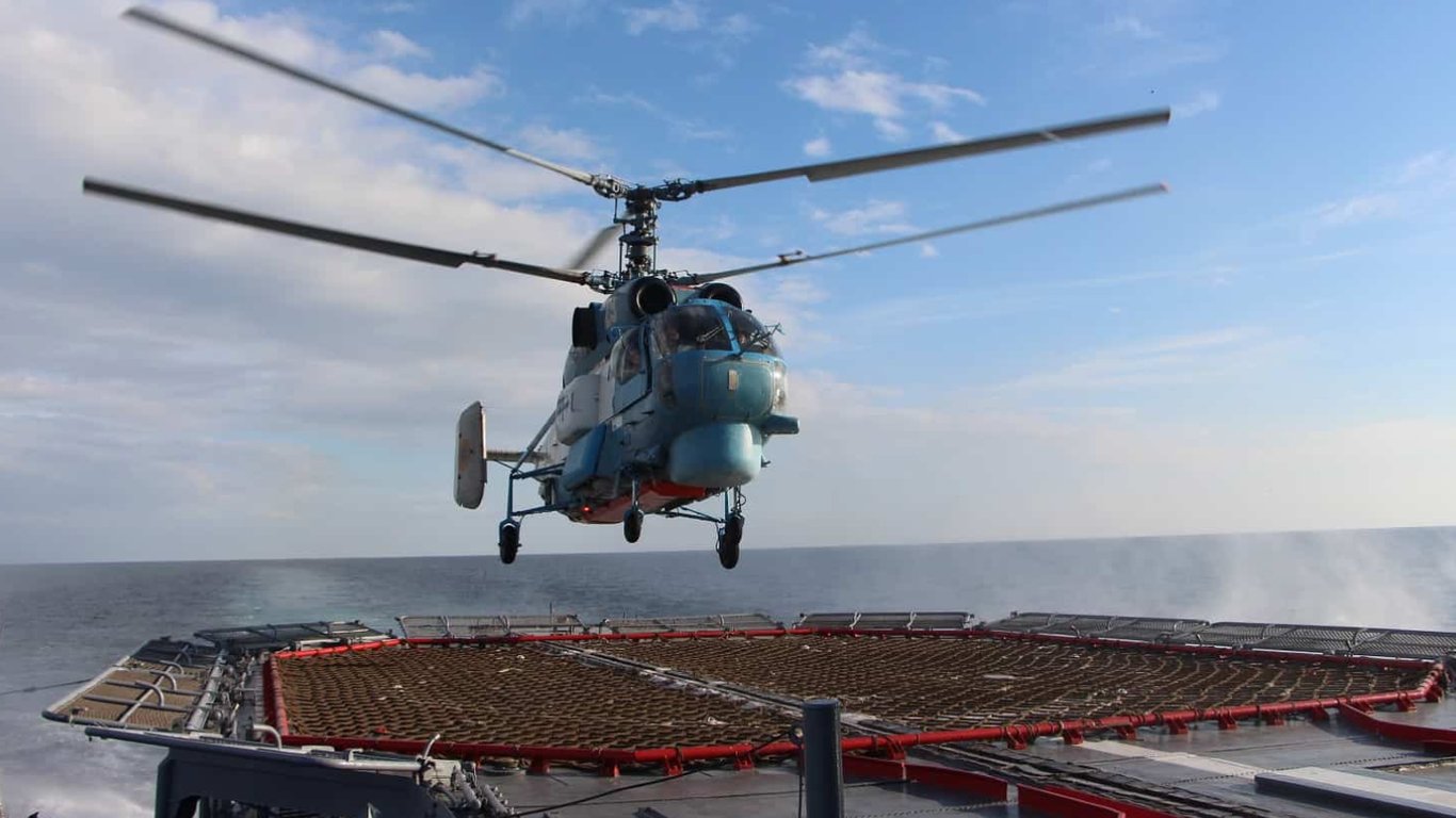 Знищений вертоліт Ка-27 у Криму