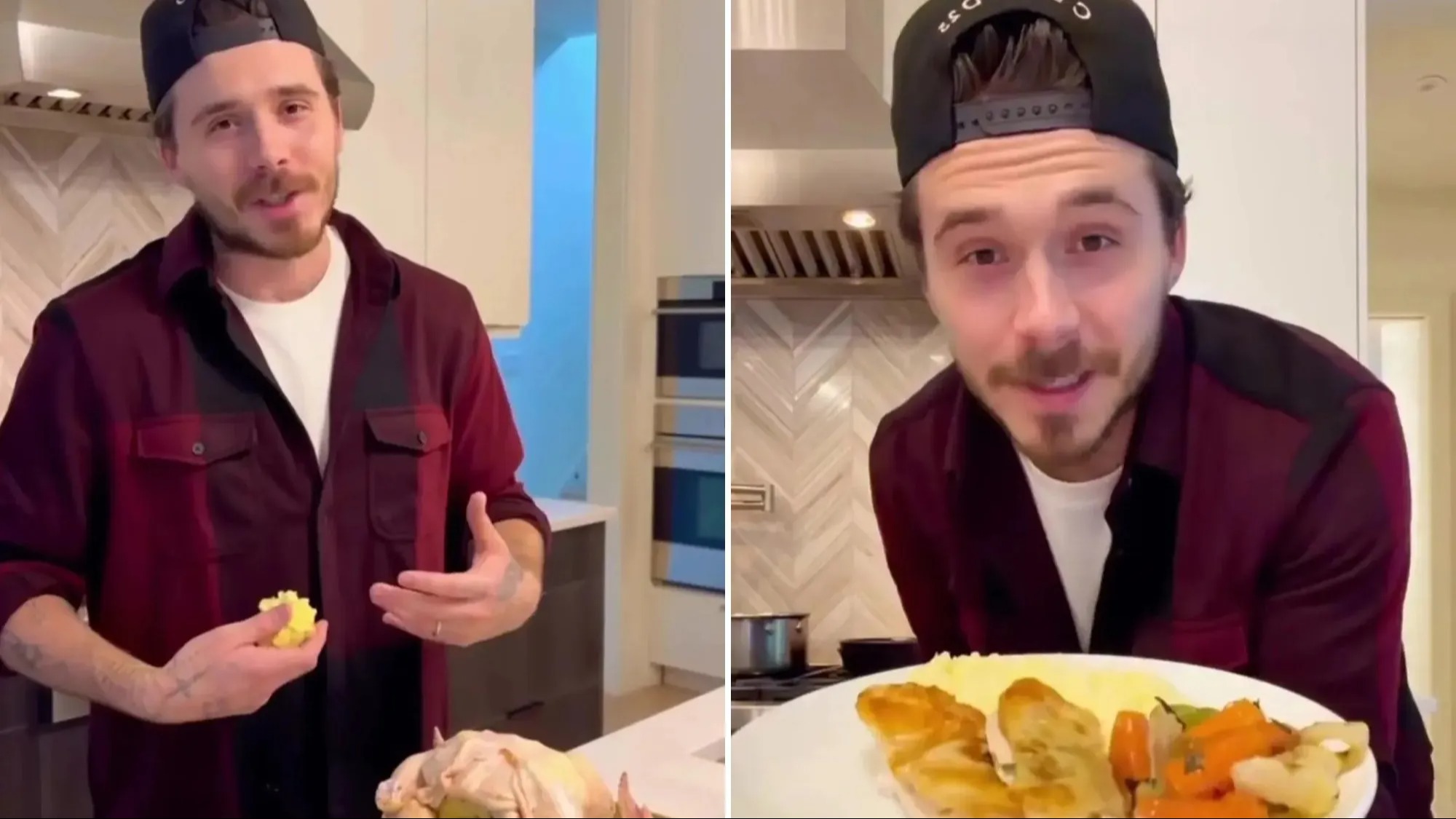 Brooklyn Beckham cooks controversial dish