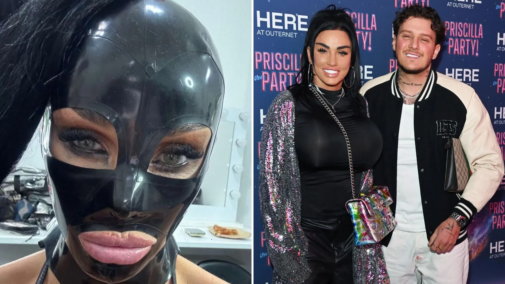 Katie Price surprised fans with a family photo after a scandalous selfie in a mask