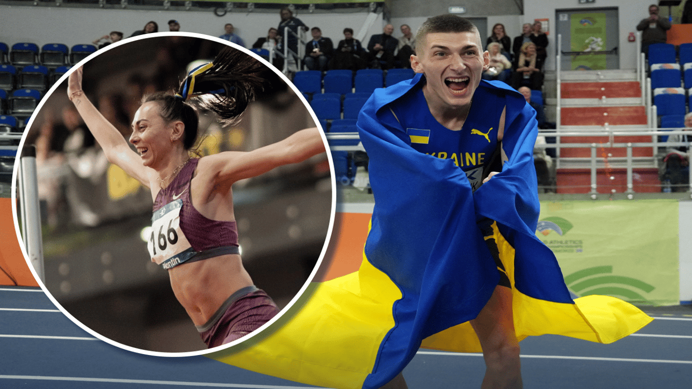Олег Дорощук стрибає на висоту