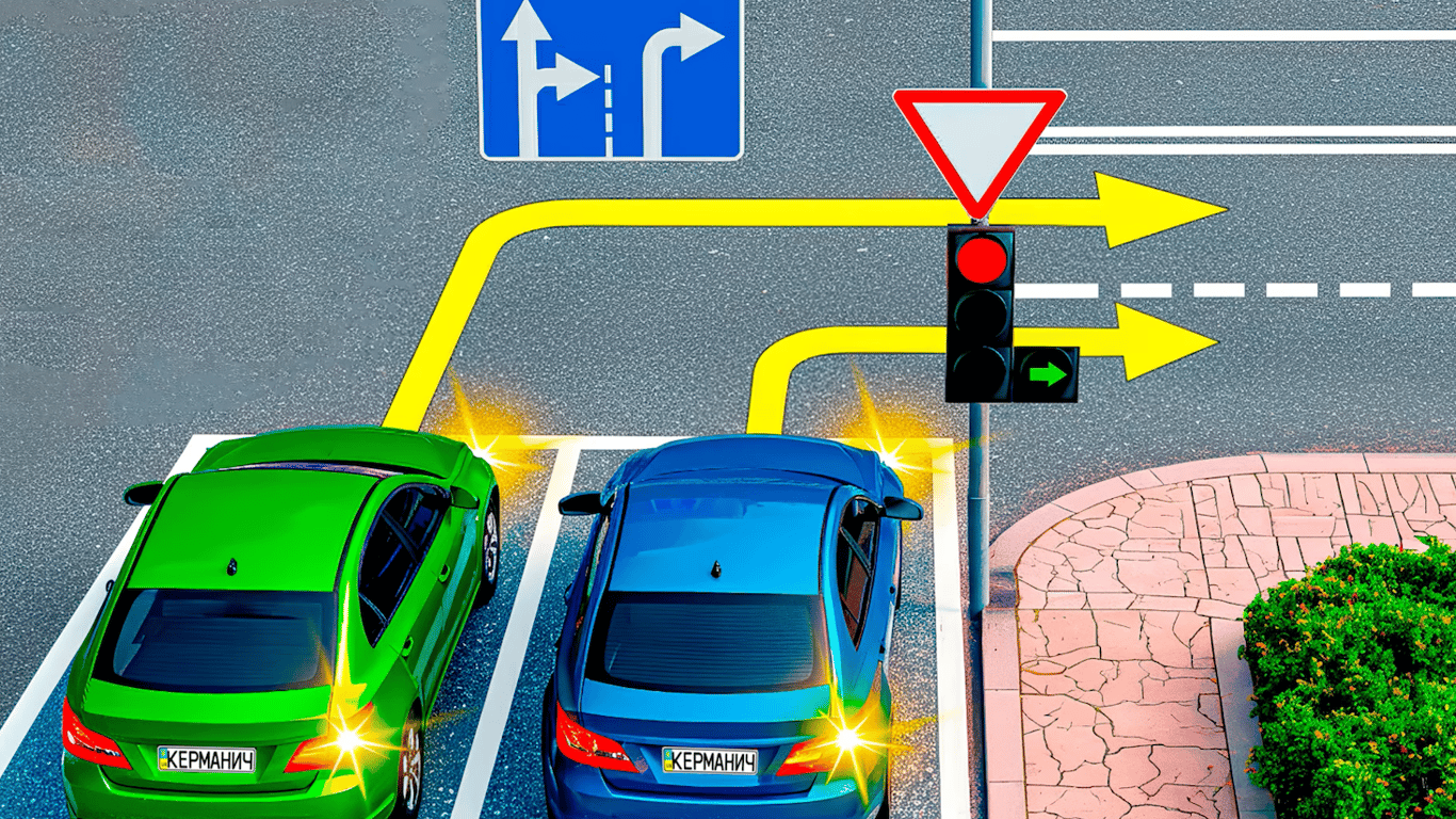 When Can Both Drivers Legally Turn Right on a Red Light?