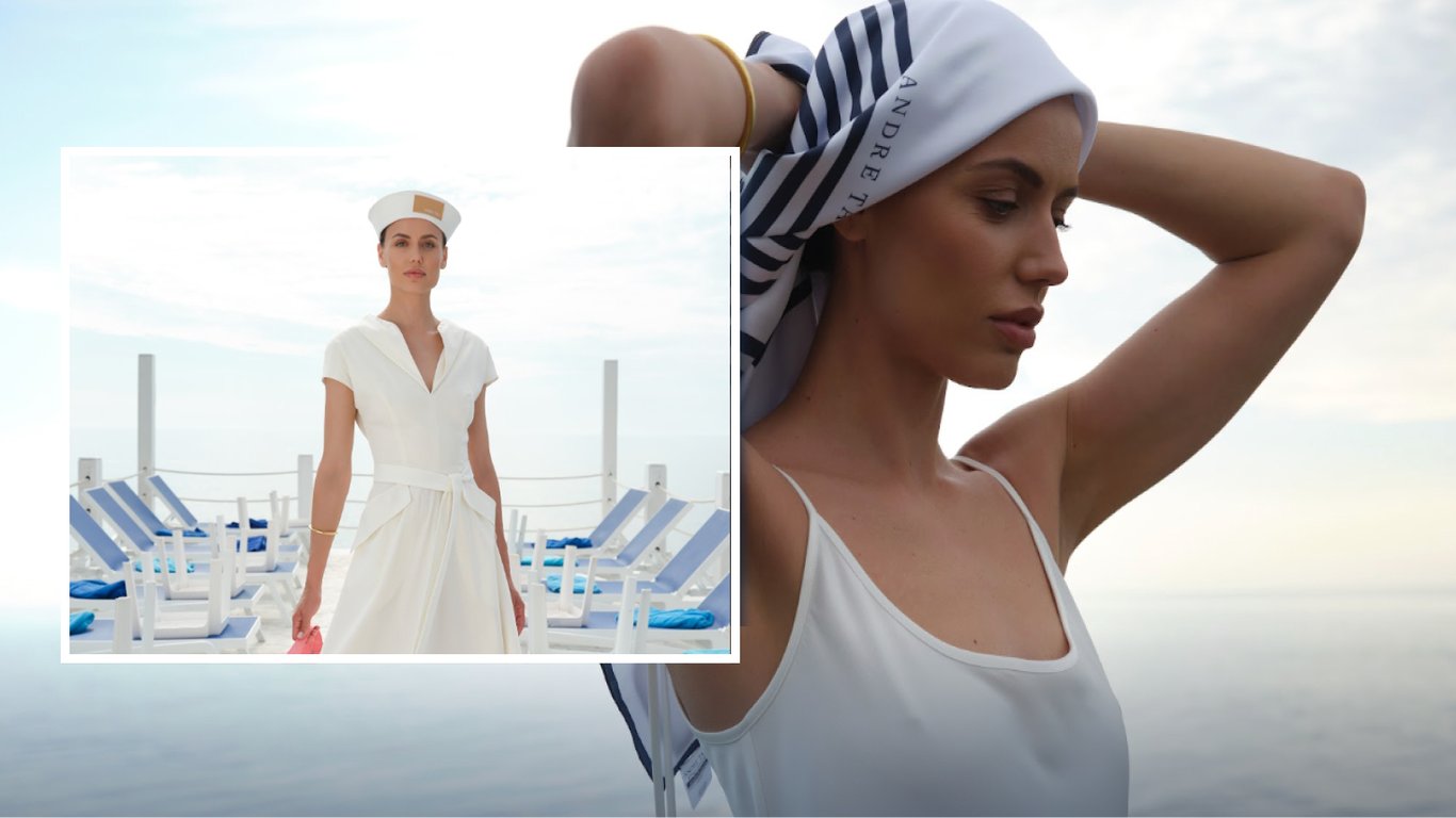 Anna Rizatdinova Stars as the Muse in Andre Tan’s Summer Collection SAINT ODESA