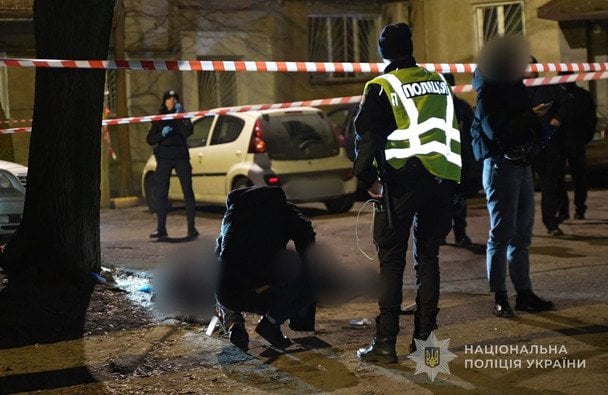 Место стрельбы в Одессе