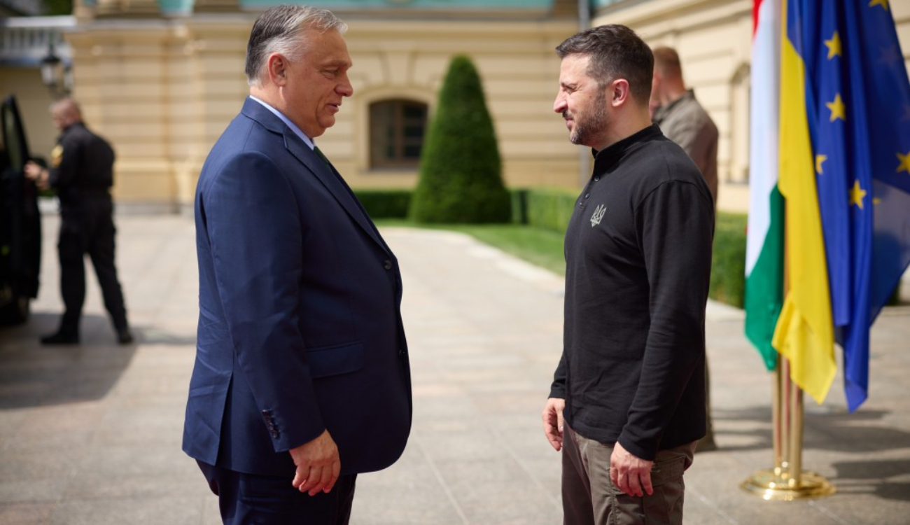 Зеленський і Орбан на переговорах
