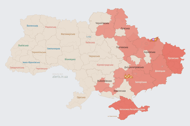 Нічна атака Shahed на Україну
