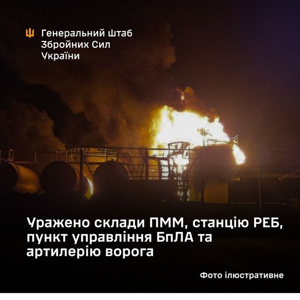 Удар по российскому военному складу