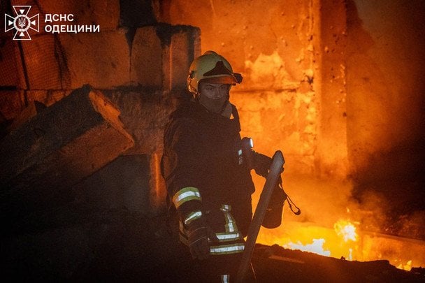 Российская атака на Одессу: раненый человек и отключение света