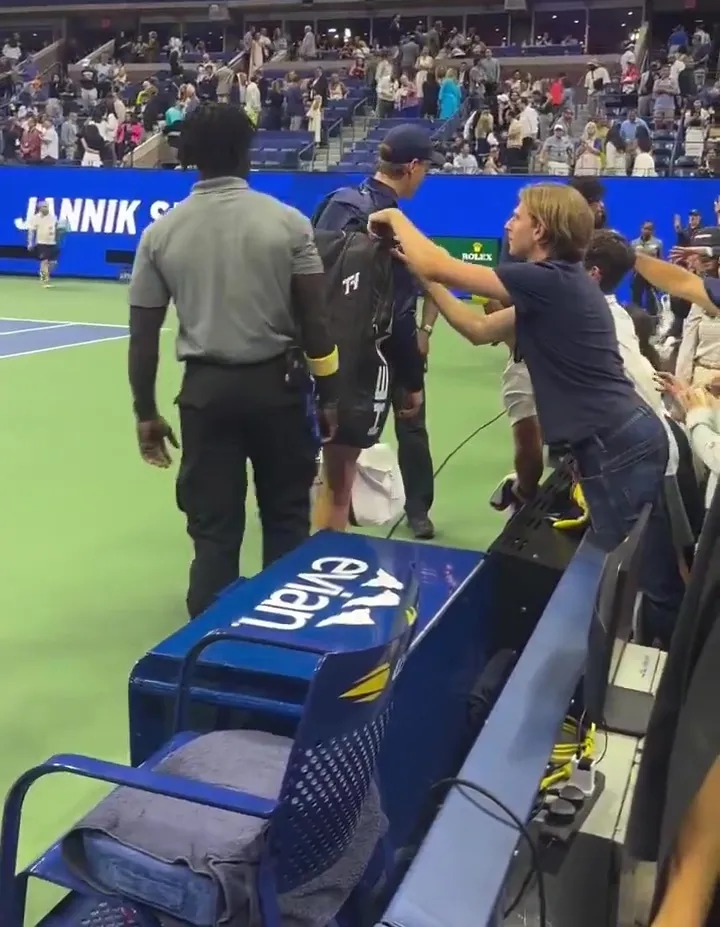 There was a theft at the US Open involving Sinner's bag: Security intervened
