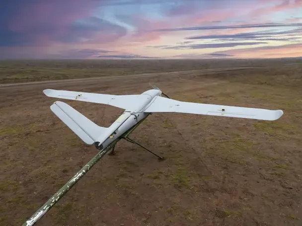 Pierwsze udokumentowane użycie tryzuba przeciw dronowi. Ukraiński bezpilotowiec uszkodzony