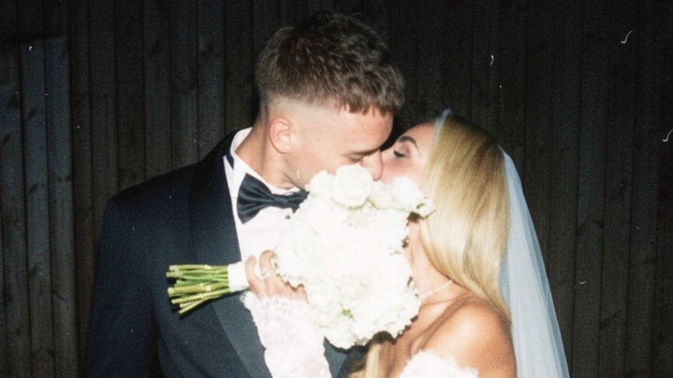 Erstmals veröffentlicht: Dynamo-Star Brazhko und Influencerin Kvitkova zeigen Hochzeitsfotos