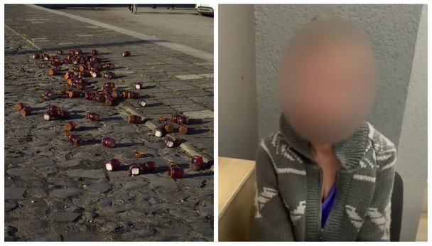 Wandalizm we Lwowie: kobieta uszkodziła znicze przy portretach ofiar Oleniwki. Została pociągnięta do odpowiedzialności